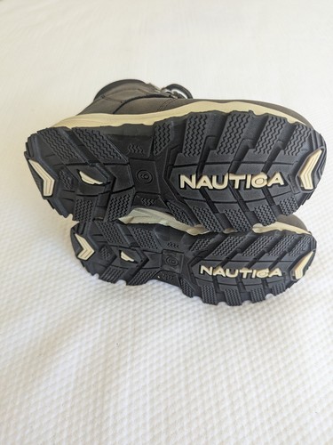 Nautica baby boy Boots Color Brown Black Toddler Size 9 - Bild 6 von 7