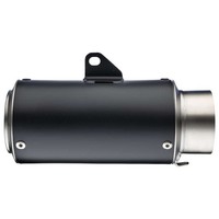 9792BU - Auspufftopf LeoVince LV Corsa Black Edition Edelstahl Ø 65