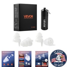 SNR 27 dB Concert Ear Plugs - 2 Pairs with Aluminum Case for Sound Clarity