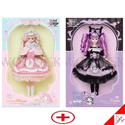 Mimi x Sanrio MY MELODY + KUROMI 50th Anniversaries Doll Figure Girl Korean Toy