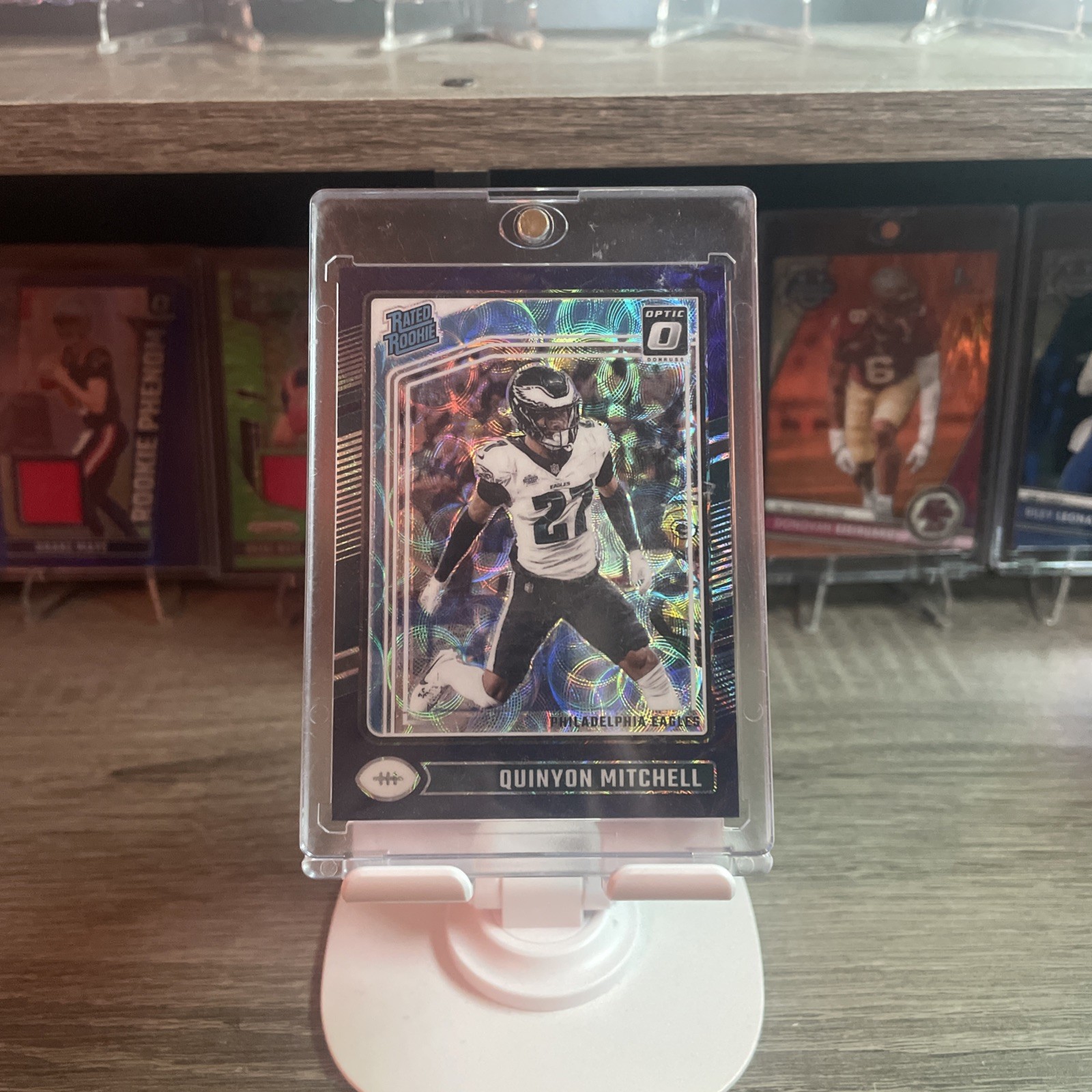 2024 Panini Optic - Rated Rookie Quinyon Mitchell #282 Purple Scope Prizm