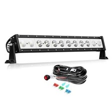 24 inch LED Light Bar with Rocker Switch Wiring,60W Single Row 24 inch 60W