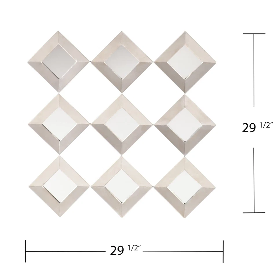 Escultura de pared Masada cuadrados espejados Foto 2 de 2