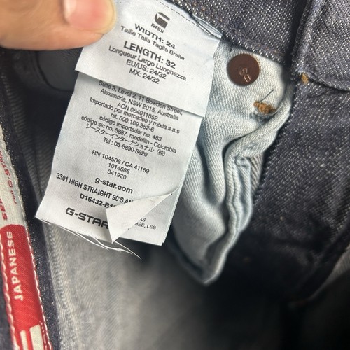 G-Star RAW Women’s Selvedge Jeans 3301 High Straight W24 L32 Japanese Denim - Bild 14 von 24