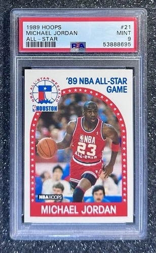1989 Hoops All-Star MIchael Jordan #21 Chicago Bulls (14x AS-3x MVP) PSA 9 MINT