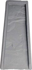 Downspout Splash Block Rain Guard Faux Stone Rock Texture Drain Extender Plastic