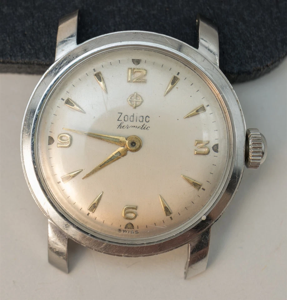 Para Reparación Zodiaco Acero Inoxidable Hermético Cal. Reloj movimiento hacking 1094 ETA 1080 Foto 2 de 4