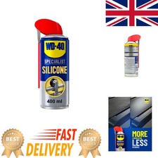 WD-40 400ml Silicone Spray – Moisture-Repelling Tool Lubricant for Extended Life 32.48 per litre