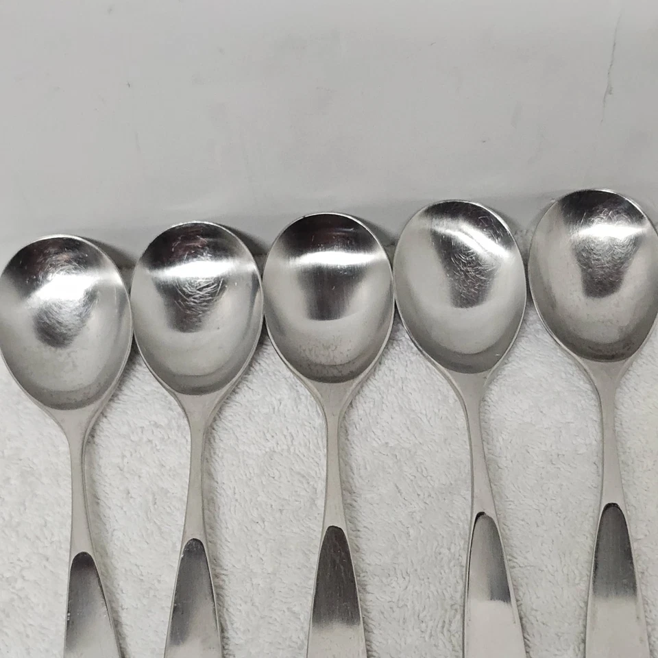 Lote de 5 cucharas soperas de acero inoxidable Lauffer 18/8 hechas en Japón Foto 2 de 4