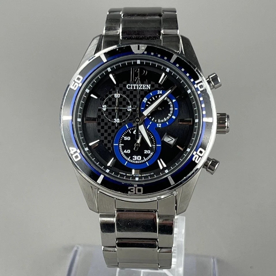 CTIZEN ECO-DRIVE Solar Chronograph ALTERNA Herrenuhr 40mm schwarzes Zifferbla... - Bild 2 von 4