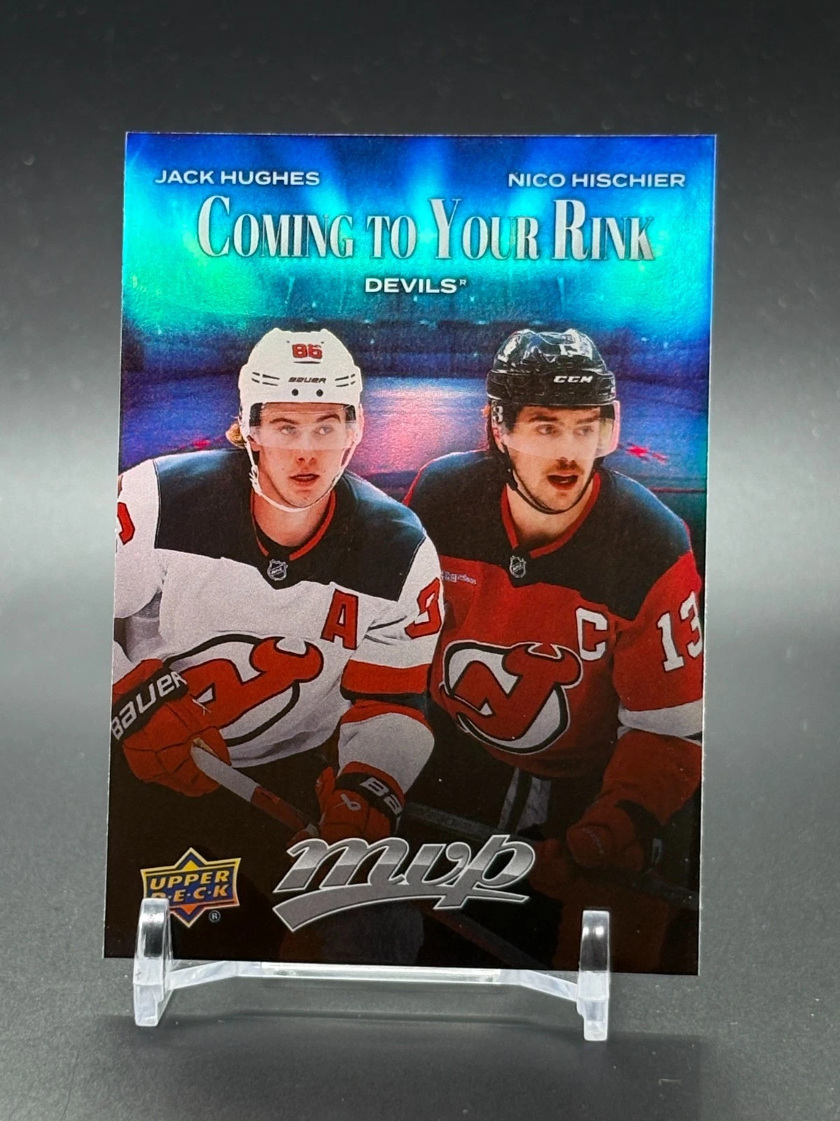 2025-26 Upper Deck MVP Coming to Your Rink CR-17 JACK HUGHES / NICO HISCHIER