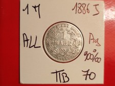 Allemagne 1 Mark 1886 J