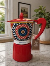 Brandani 6 Cup Moka Pot Italian Espresso Coffee Maker - Stovetop Percolator NEW