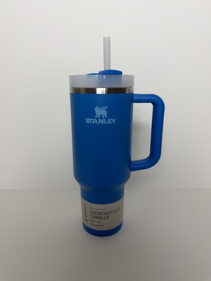 #ad Stanley Cup Large 40oz Azure Quencher H2.0 FlowState Tumbler NEW $35.00