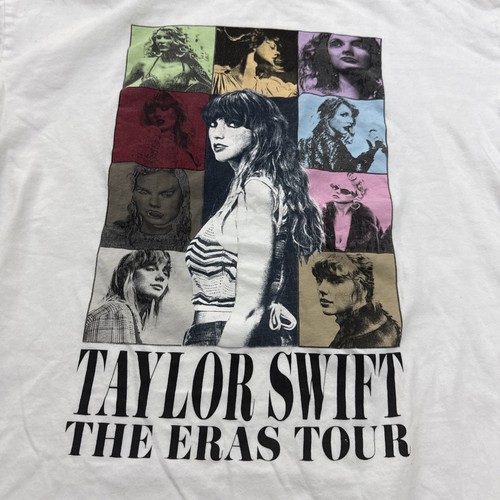 🌙 TAYLOR SWIFT | T-shirt bianca concerto tour epoca ufficiale date USA Medium - Foto 2 di 6
