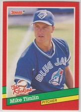 1991 Donruss The Rookies - MIKE TIMLIN - RC #27 - Toronto Blue Jays (B)
