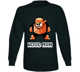 Wood Man Mega Man 2 Robot Enemy NES Video Game T Shirt