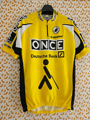 Maillot Cycliste Vintage Castelli Jaune - Taille M - Fabriqué En Italie - Occasion
