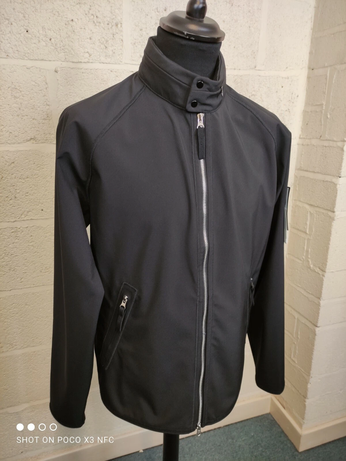 Giacca Stone Island Light Soft Shell R colore nero