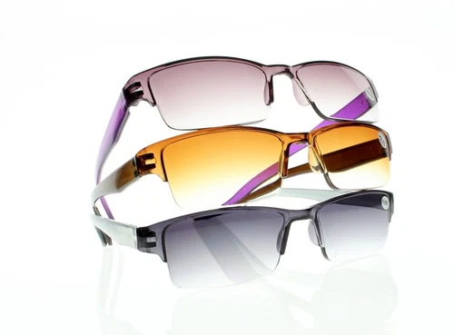 New Half Rim Tinted Lens Anti Reflective Sunglasses Reading Glasses +1.0 ~ +4.0