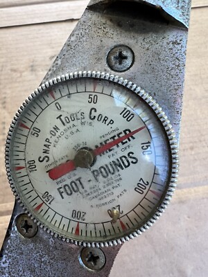 スナップオン　トルクメーターヴィンテージ 🇺🇸Vintage Snap-On Torqometer TQ-250 Foot Pounds 1/2” Drive