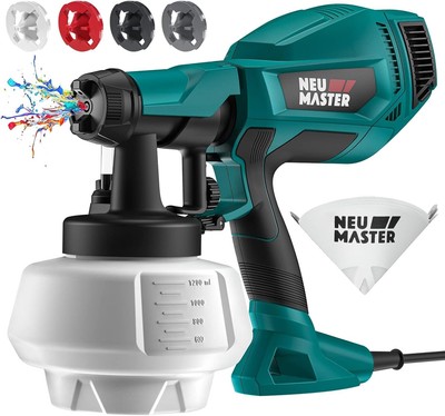 MASTER Electric Paint Spray System - HVLP-Bohrspray für Auto & Möbel, 500 W/4...