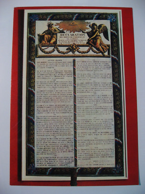 Postkarte Déclaration des Droits de l'Homme, L'Alsace, Colmar