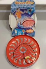 Cool HOVERZING FLYING DISC ON STRING Orange Gyroscopic 9" Overbreak Flip N Flyer