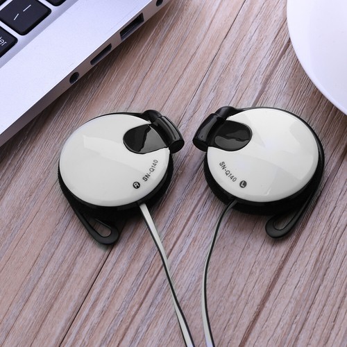 Clip-on Headphones Wired 3.5mm Ear Stereo Headphones For Sports Phone - Picture 3 of 18