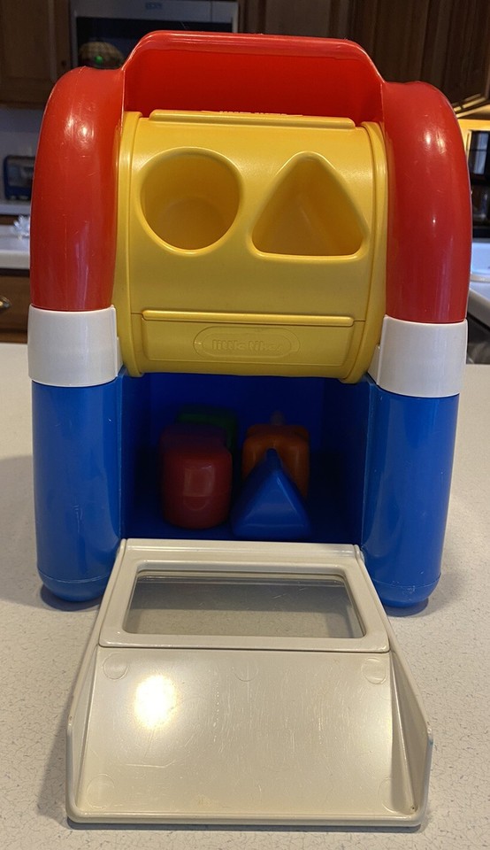 Vintage Little Tikes Mailbox Shape Sorter Toy Post Office With Shapes