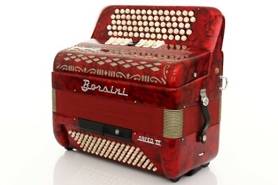 Accordion Borsini Orfeo III Harmonica 96 Bass C-System Akkordeon +