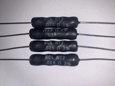 NON-INDUCTIVE RCL  NT7 WIREWOUND RESISTORS .025 Ohm 7 Watts 3% New Lot Of (4)