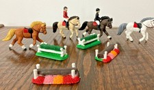 Miniature Safari Animal Horse Figurine Plastic Toy Equestrian Jumper Lot