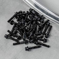 120x M6 32mm Black 3pc Wheel Split Rim Assembly Bolts Bbs Rs Oz Schmidt Rh Screw
