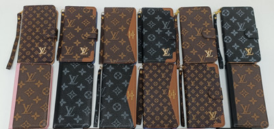 For iPhone Luxury Shockproof Designer Leather Wallet Card Case
