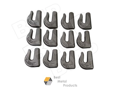 10 Weld On Grab Chain Hooks 5/16" G70 WLL 4,700 Bucket Trailer - Foto 2