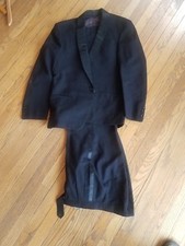 Vintage Black Tuxedo Dress Pants Wilhelm Schon Ships in 24 hrs