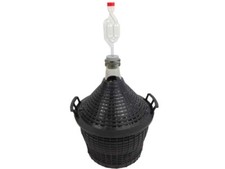 Balon fermentacyjny Balon na wino Szklany balon 15 litrów z koszem kompletny