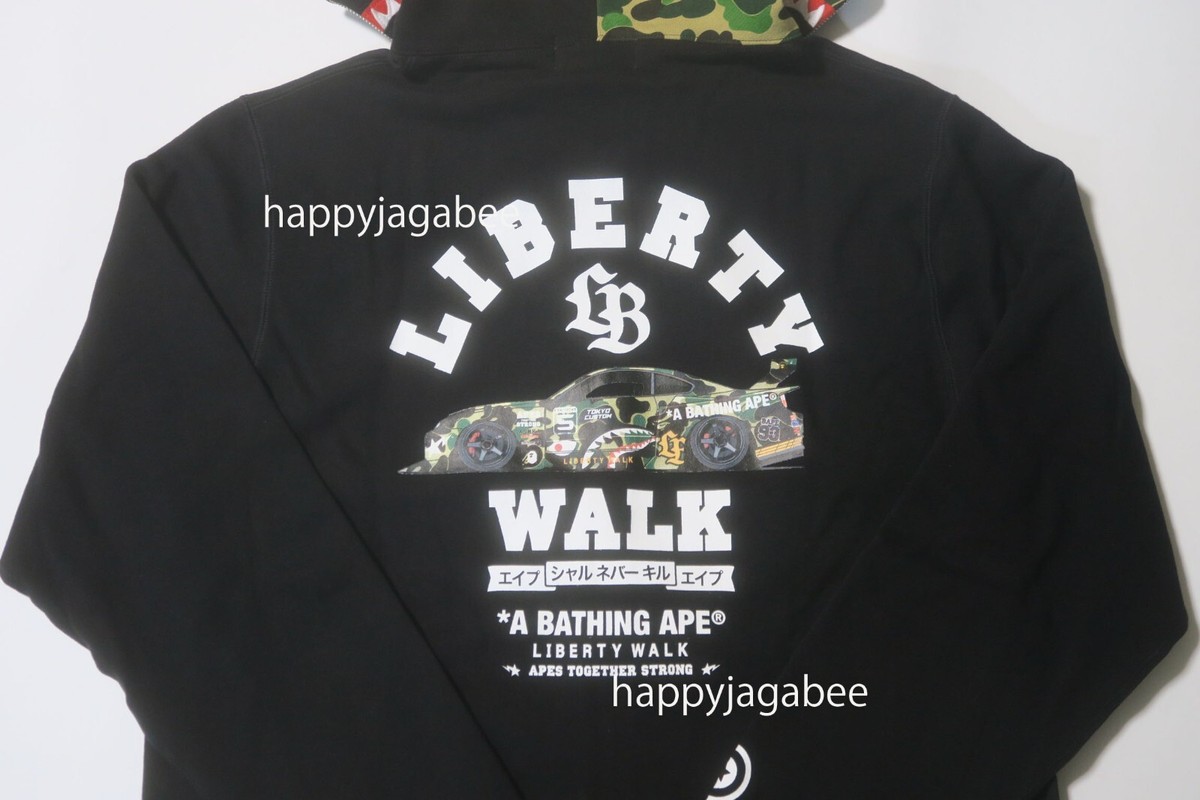 A BATHNIG APE Men's BAPE x LIBERTY WALK LBWK SHARK FULL ZIP A BATHNIG APE Men's BAPE x LIBERTY WALK LBWK SHARK FULL ZIP