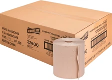 Genuine Joe GJO22600 Embossed Hardwound Roll Towels Pack of 6 Natural