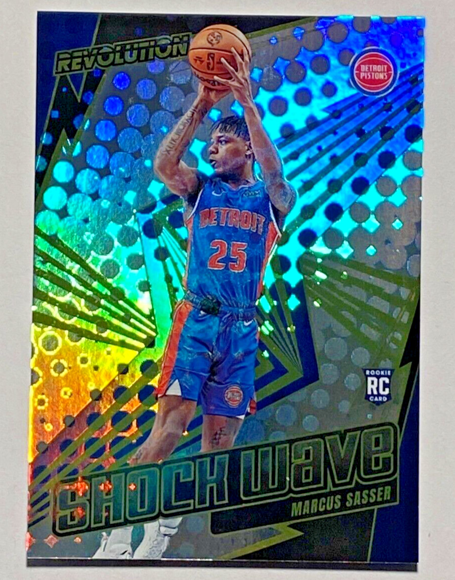 2023-24 Revolution Basketball #18 MARCUS SASSER RC Shockwave PISTONS