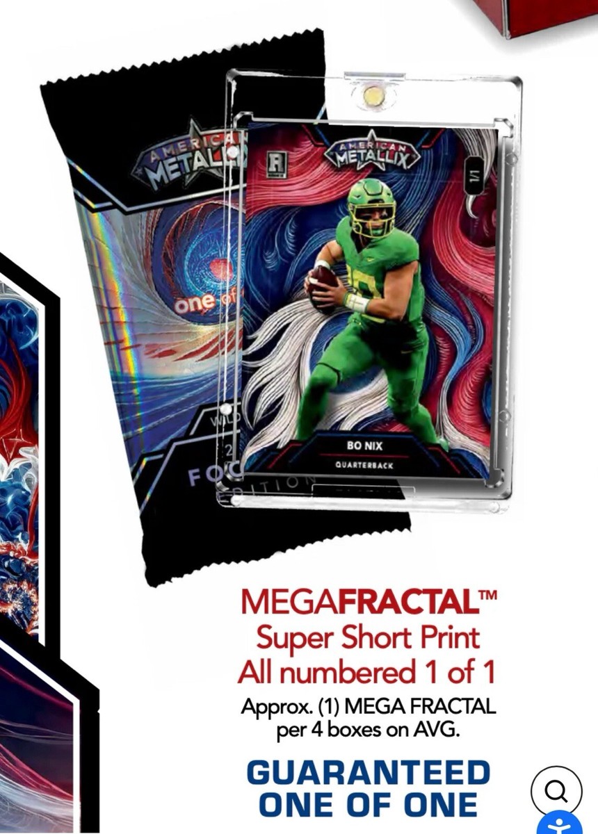 2023 Wild Card Metallix Football Promo Box. 5 Cards 1/1 Per Box