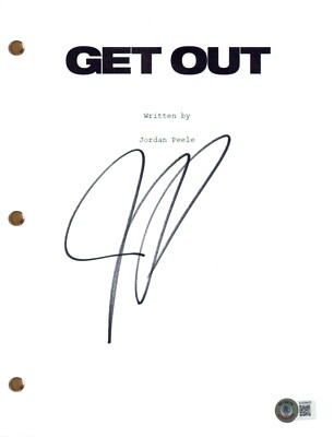 Jordan Peele Signed Autograph Get Out Full Movie Script Screenplay ...