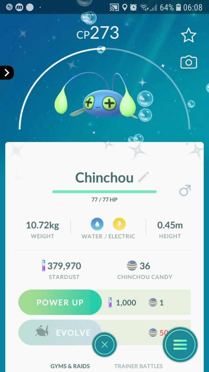 Shiny Chinchou - Pokemon Go