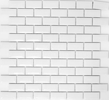 Mosaico Diamante Metropolitana Bianco Cucina Bagno Wc Parete Specchio Piastrelle