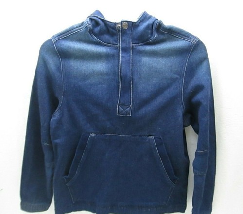 Cat And Jack Girls’ Denim Blue Pullover Jean Hoodie Sweatshirt Size M 8/10 NWT