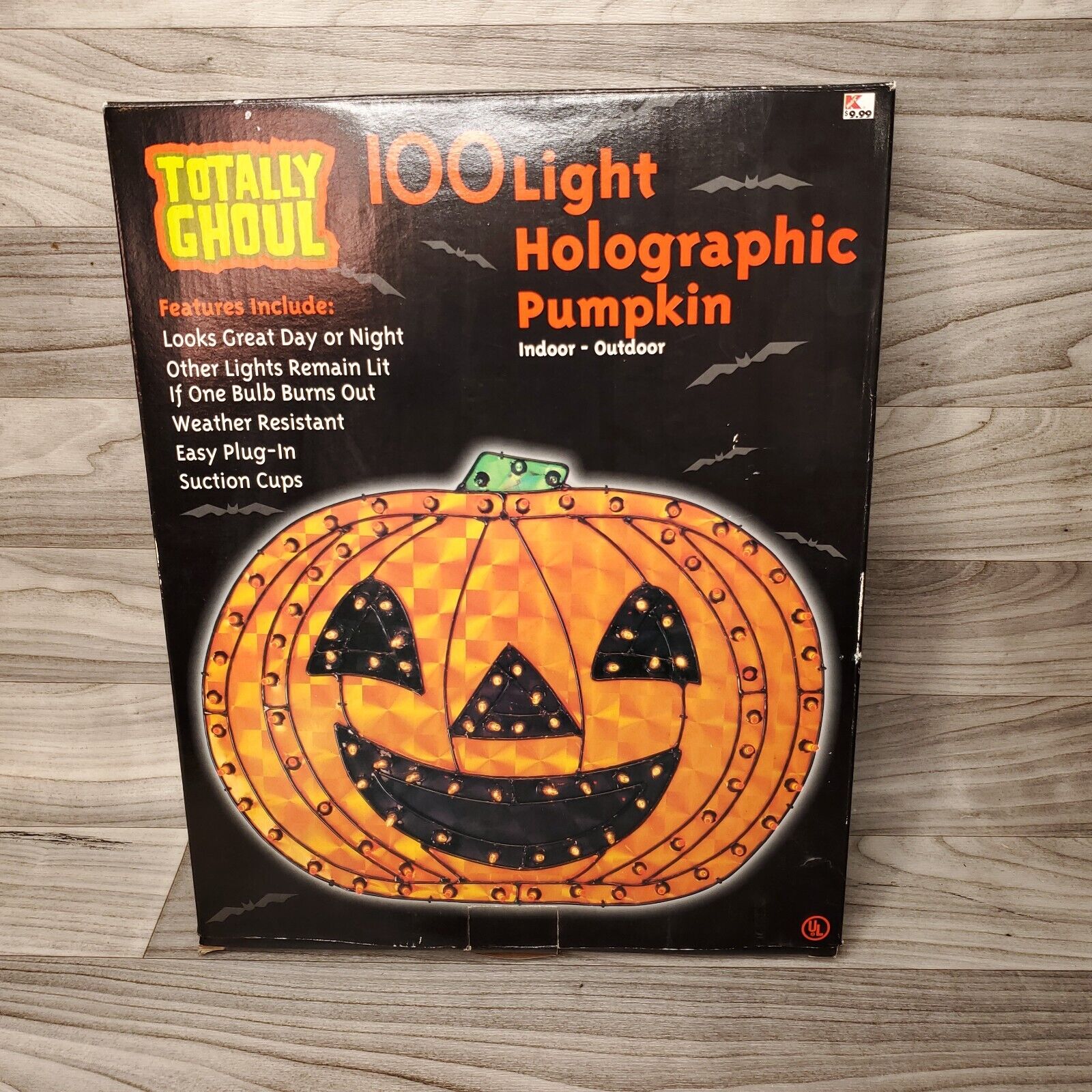 Vtg Kmart Totally Ghoul Holographic Pumpkin Halloween Decor 100 ...