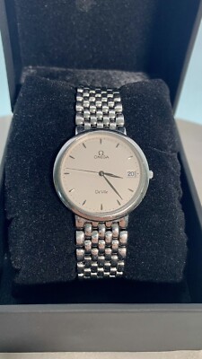 Omega Watch 396.2432 De Ville 33mm Unisex Cream X Silver | eBay