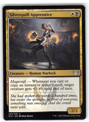 Silverquill Apprentice *Uncommon* Magic MtG x1 Strixhaven