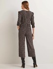 Boden NWT Smocked Bodice Black Berry Sprig Jumpsuit US Size 12 REG — photo 4